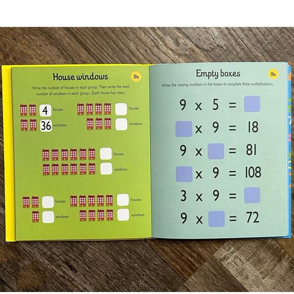 Set of 2 Usbourne Books, “My Year of Writing” & “Times Tables Practice Pad” - Picture 4 of 4